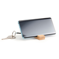 R22828.13 - Bamboo keyring with phone stand., beige 