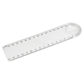 R64335 - 15 cm ruler with magnifying glass, colorless 