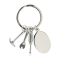 R73131.01 - Clemi keychain with tool motive, silver 