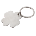 R73191 - 4-leaf clover keyring, silver 