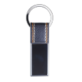 R73214 - Denim keyring, silver 