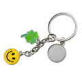 R73224 - Luck metal keyring, silver 