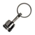 R73225 - Piston metal keyring, silver