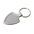 R73231 - Emblem metal keyring, silver 