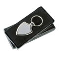 R73231 - Emblem metal keyring, silver 