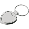 R73277 - Stout Heart metal keyring, silver 
