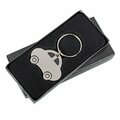 R73287 - Auto metal keyring, silver 