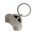 R73287 - Auto metal keyring, silver