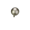 R73312 - Old School metal keyring, silver 
