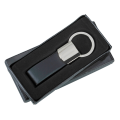 R73319 - Shiny keyring, black/silver 