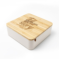 R73534.10 - Vanity box with a bamboo lid and a large mirror, brown 