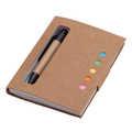 R73667.13 - Mini notepad 80x110/100p plain with ballpen, beige 