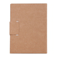 R73667.13 - Mini notepad 80x110/100p plain with ballpen, beige 