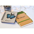 R73795.05 - Kraft notepad with ballpen, green/beige 