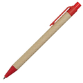 R73795.08 - Kraft notepad with ballpen, red/beige 