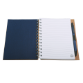 R73796.04 - Envivo notepad with ballpen, dark blue/beige 