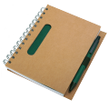 R73796.05 - Envivo notepad with ballpen, green/beige 