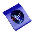 R74020.04 - Clip-It paper clip holder, blue 