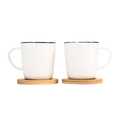 R85312.06 - Kerala set of 2 ceramic mugs, white 