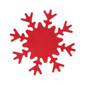 X08870.08 - Snowflake felt pads, red 