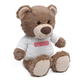 X74004.10 - Big Teddy cuddly toy in Xmas T-shirt, brown 